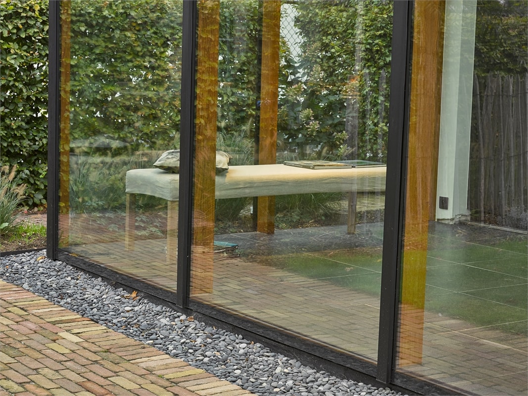 veranda aluminium hout