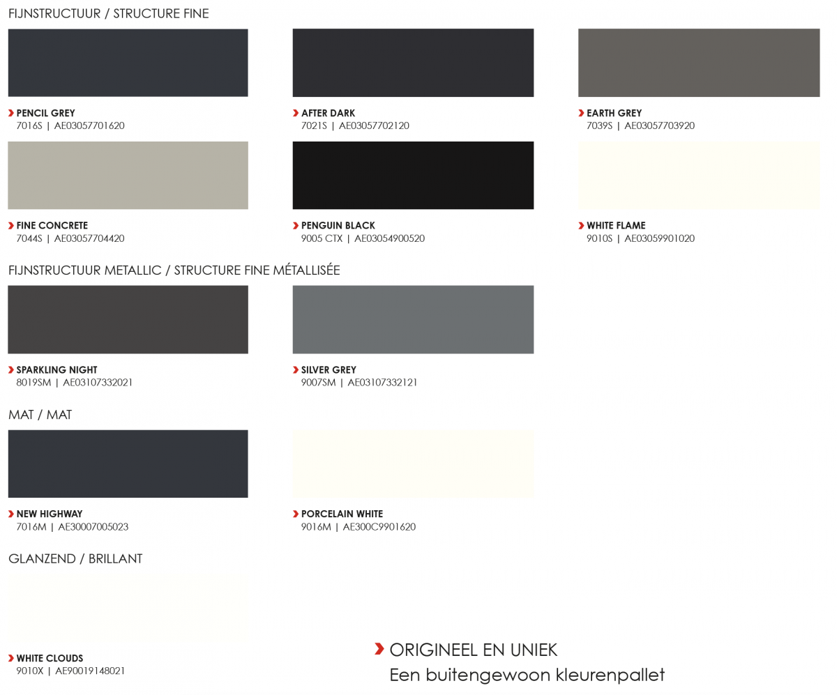 aluminium veranda trendkleuren