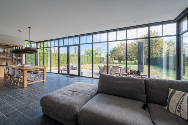 Aluminium steellook veranda binnenkant