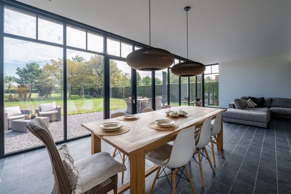 Aluminium steellook veranda binnenkant