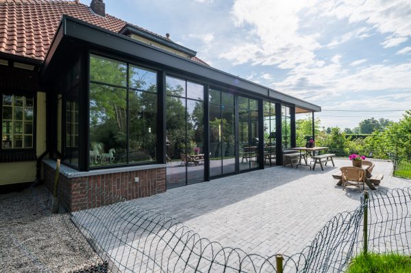 Aluminium veranda voorkant