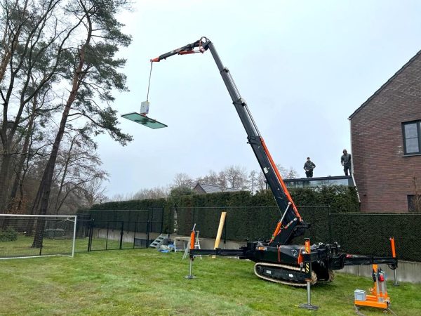 glasplaatsing eigen beheer met kraan
