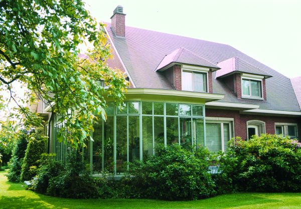 Stalen veranda