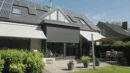 Gerenoveerde en geïsoleerde glazen constructie